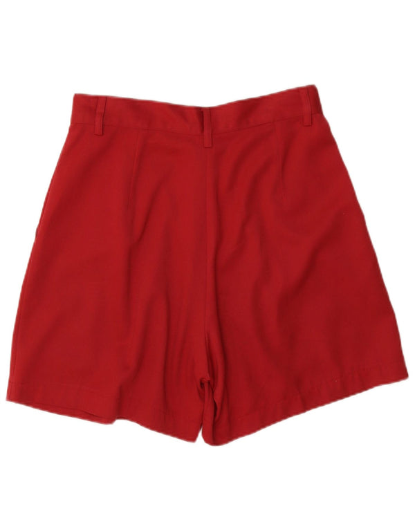 Pantaloncini chino con pegging da donna Benetton IT 44 Medium W28 Poliestere rosso