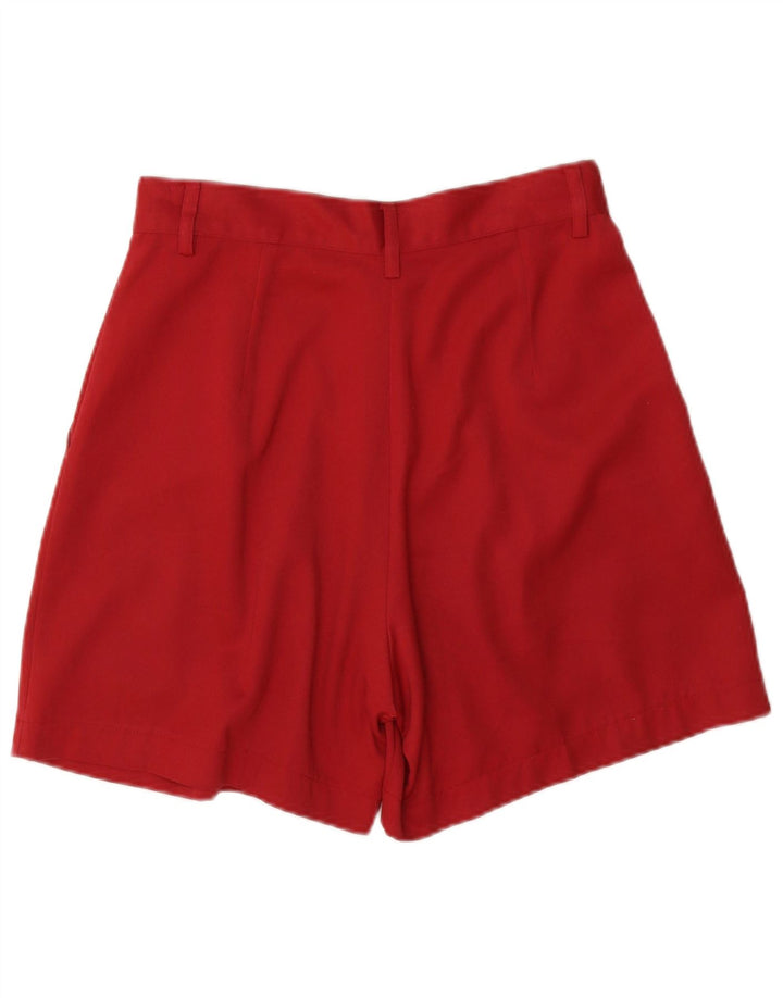 Pantaloncini chino con pegging da donna Benetton IT 44 Medium W28 Poliestere rosso