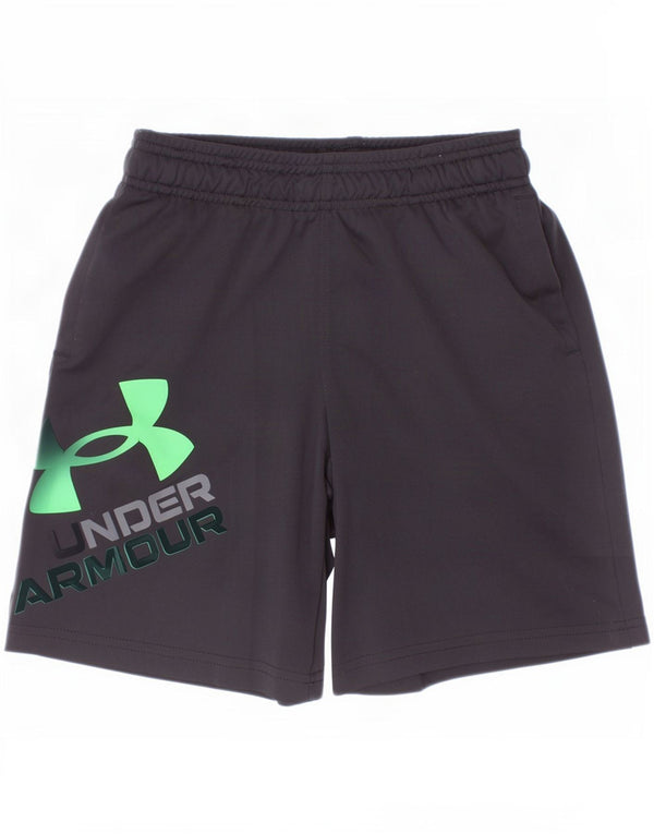 Pantaloncini sportivi Under Armour da ragazzo con vestibilità ampia e grafica, 7-8 anni, piccoli, neri