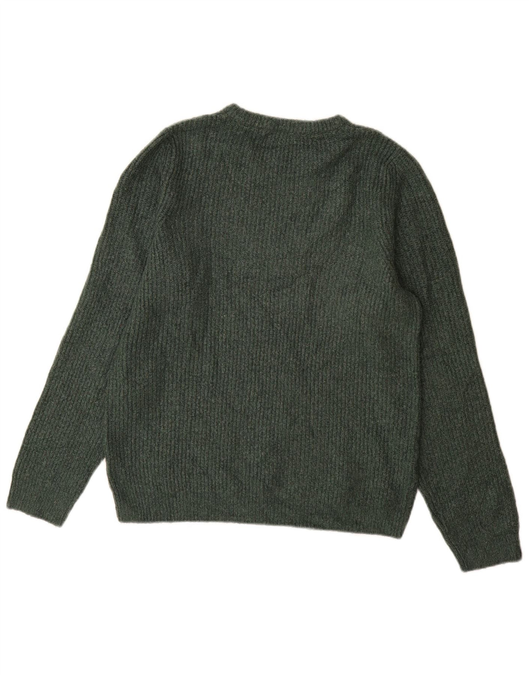Maglione maglione girocollo da uomo Marks & Spencer verde medio acrilico