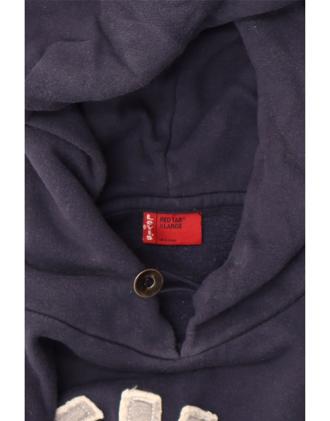 Maglione con cappuccio grafico da uomo Levi's XL blu navy