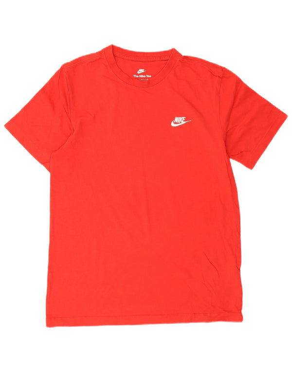 T-shirt da uomo Nike Top Small rossa in cotone