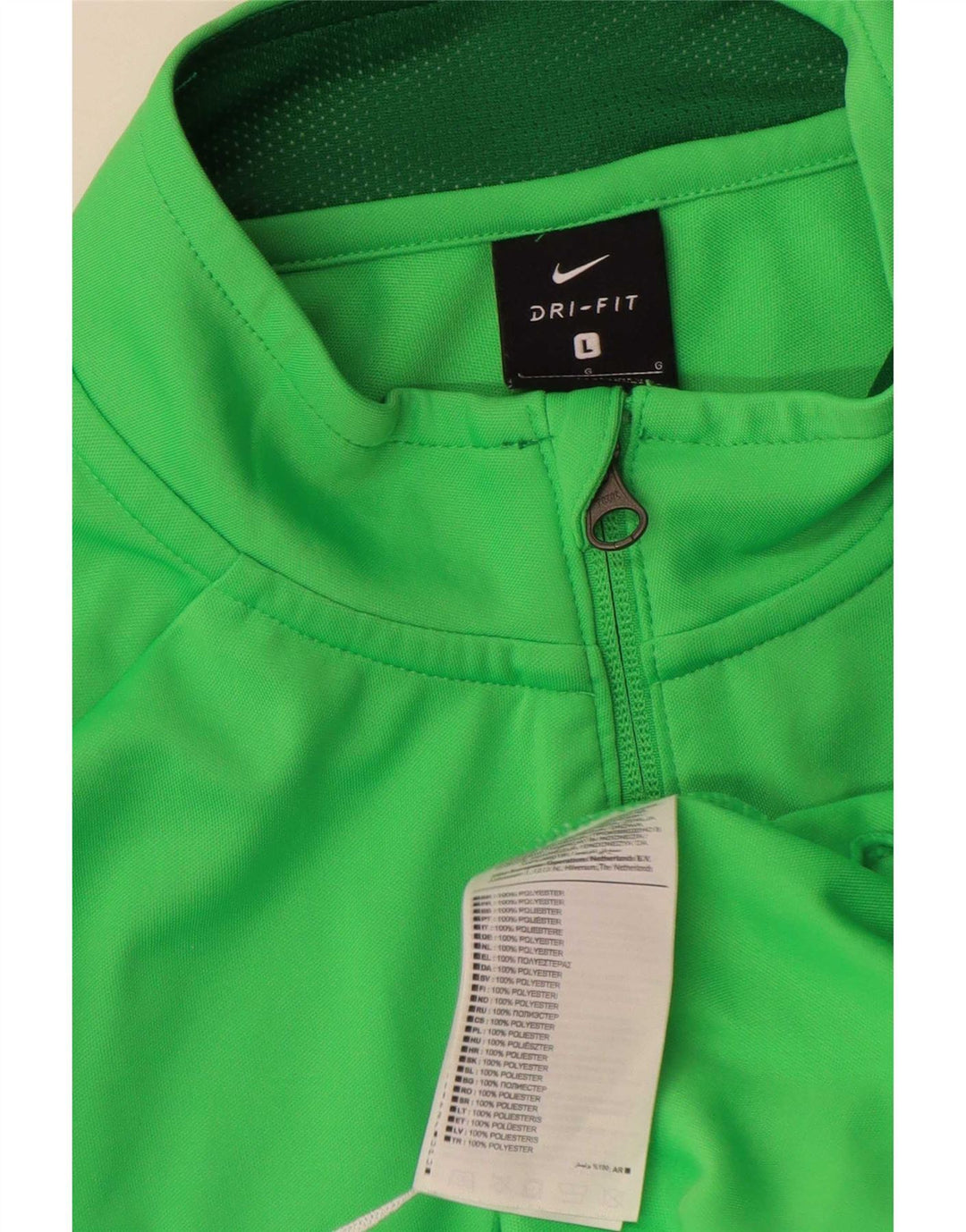 Giacca da ginnastica Nike Dri Fit Graphic da uomo, grande, color block verde