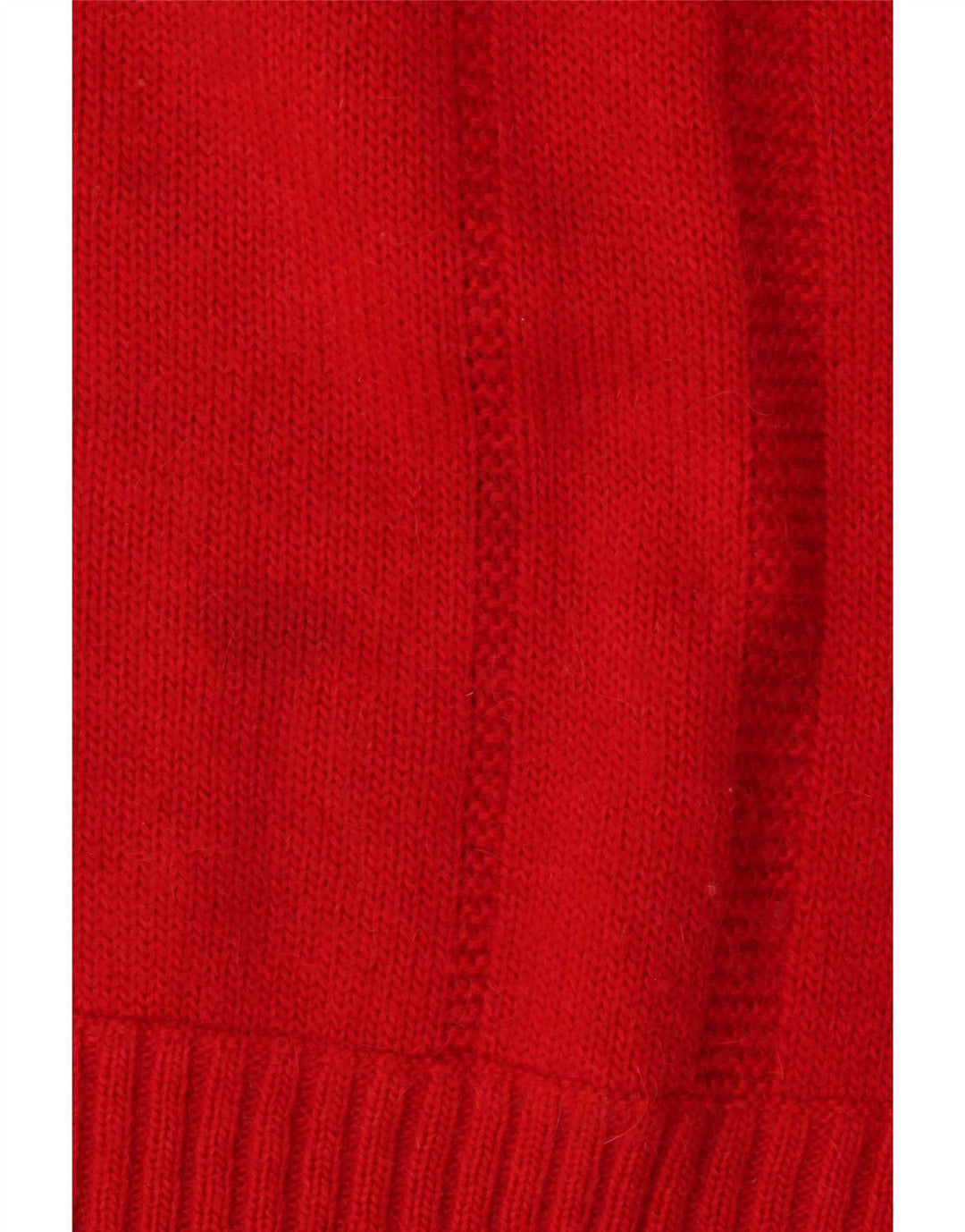 Maglione maglione girocollo da uomo americano di colore rosso medio Fair Isle
