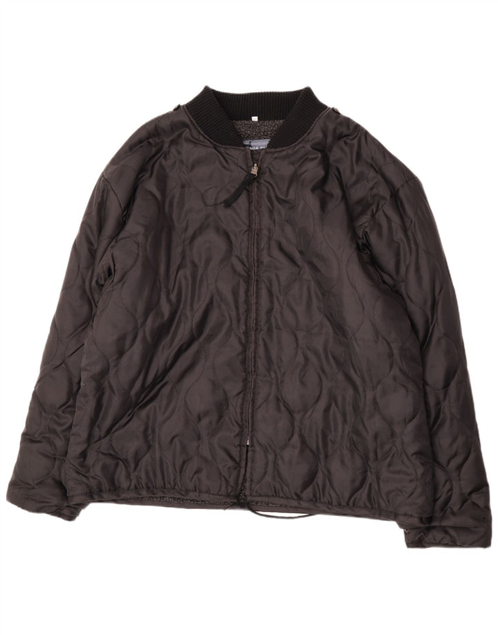 Giacca imbottita foderata da uomo Brandit UK 48 4XL poliestere nero