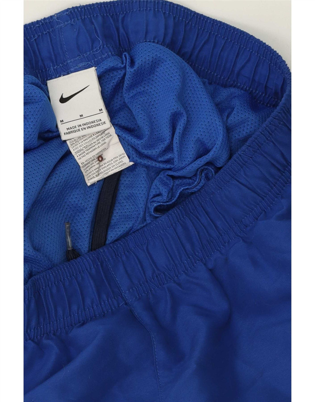 Pantaloncini sportivi Nike da uomo in poliestere blu medio