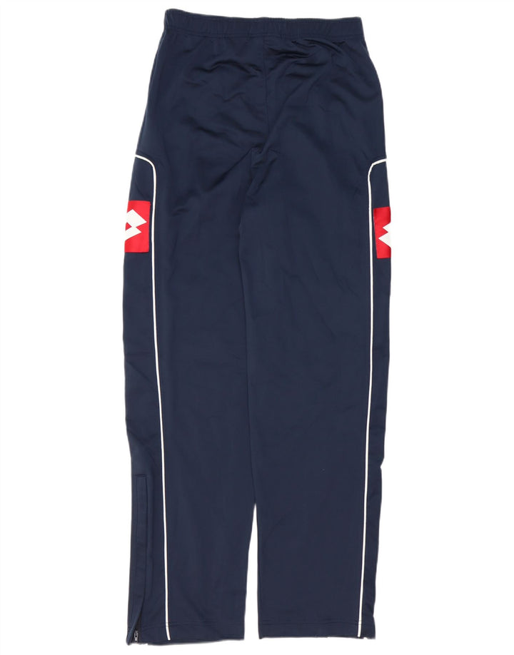 Pantaloni da tuta grafici da uomo Lotto Small Colorblock blu navy