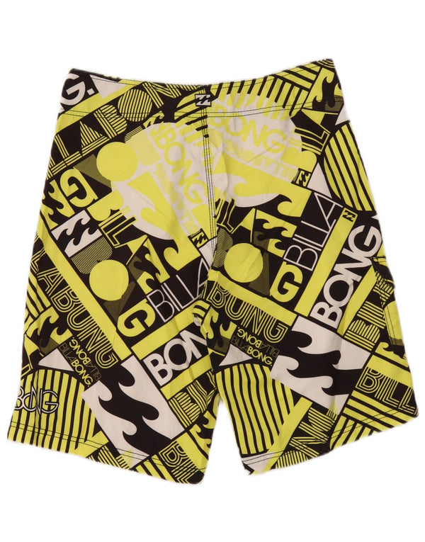 Pantaloncini da bagno grafici da uomo Billabong Poliestere color block giallo medio