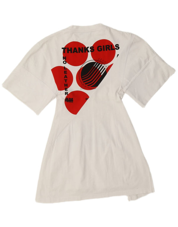 Abito T-shirt con grafica da donna Stella McCartney IT 38 XS Cotone bianco