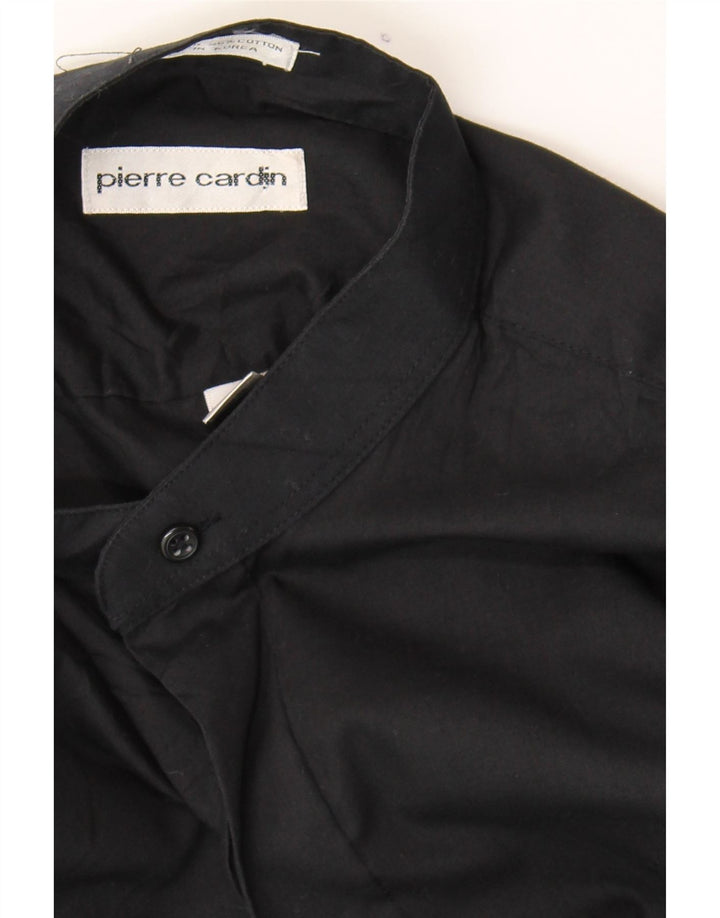 PIERRE CARDIN Mens Shirt Size 15 1/2 Medium Black Polyester Vintage Pierre Cardin and Second-Hand Pierre Cardin from Messina Hembry 