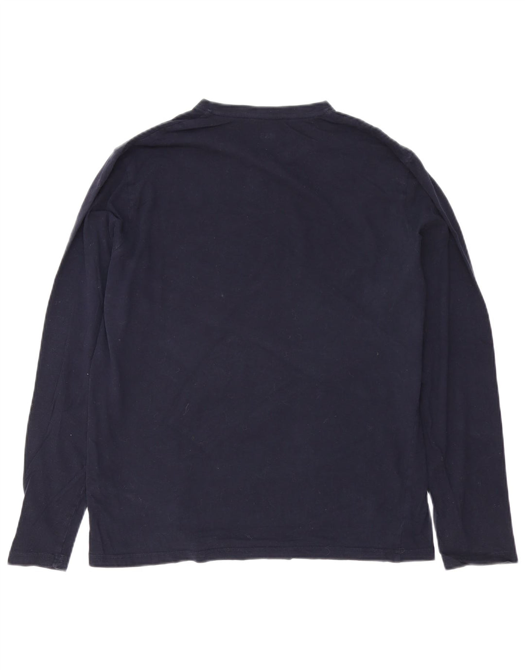 MARKS & SPENCER Top da uomo a manica lunga piccolo in cotone blu navy