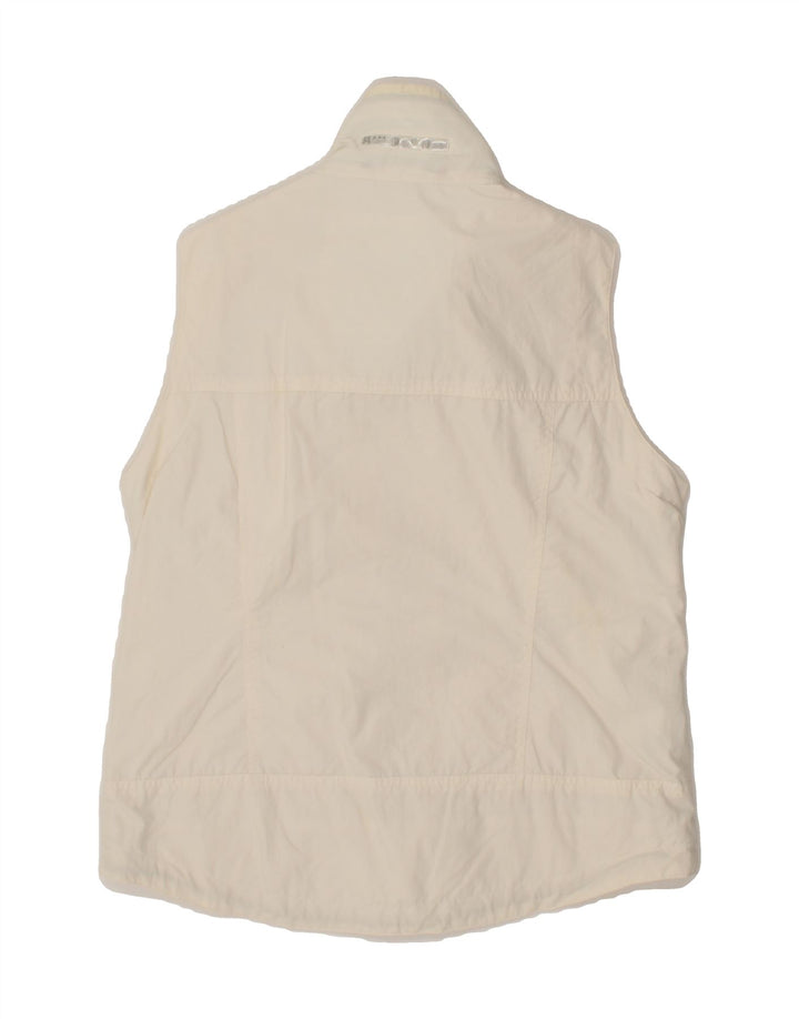 SLAM Mens Sleeveless Tracksuit Top Jacket Small Off White Nylon Vintage Slam and Second-Hand Slam from Messina Hembry 