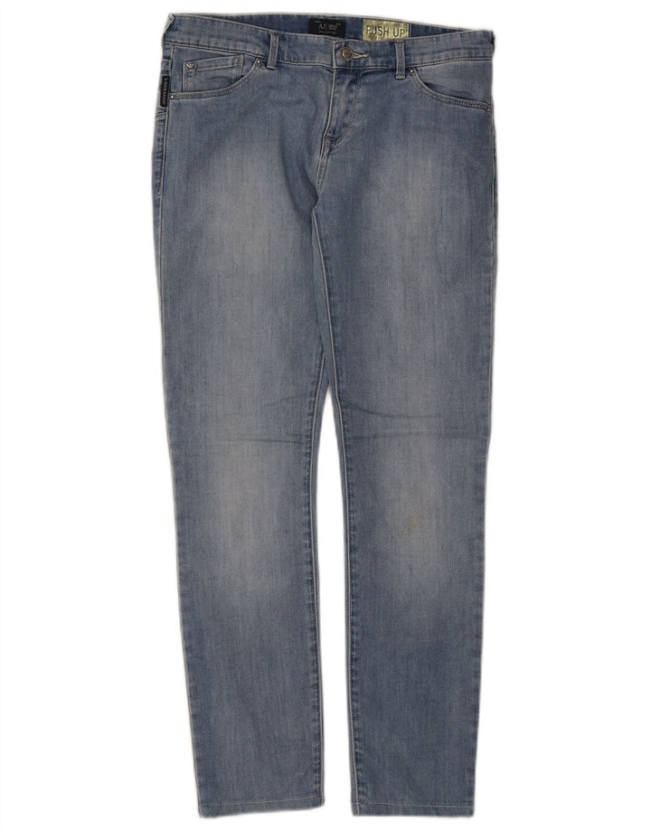 Jeans slim da donna ARMANI Lily W28 L28 cotone blu