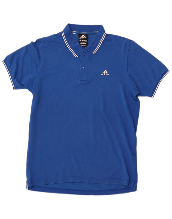 Polo ADIDAS da uomo Clima 365 in cotone blu medio