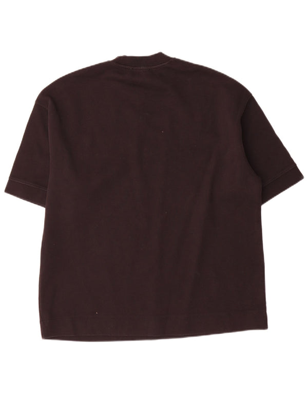 T-shirt Zara da uomo Top Small in cotone nero