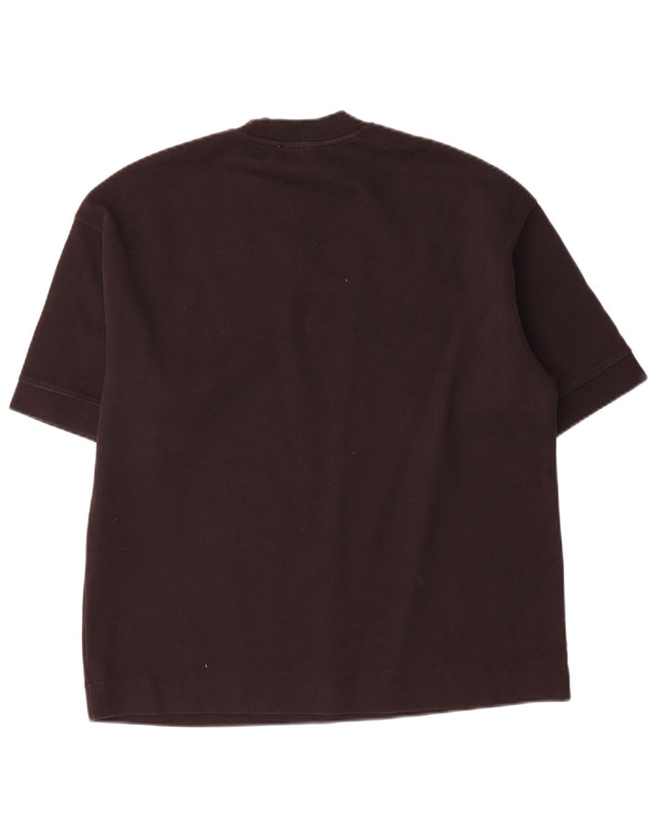 T-shirt Zara da uomo Top Small in cotone nero