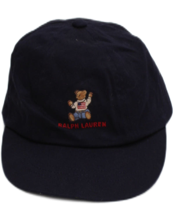 Ralph Lauren Boys Graphic Baseball Cap One Size Navy Blue Cotton