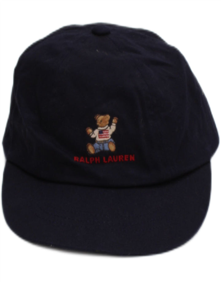 Berretto da baseball grafico da ragazzo Ralph Lauren taglia unica in cotone blu navy