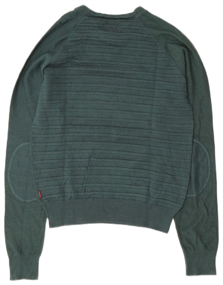 CARRERA Maglione da donna con scollo a barca UK 14 Verde medio a righe