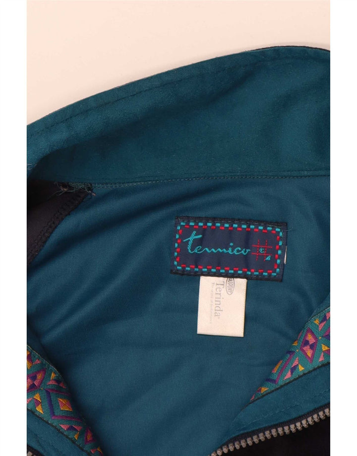 Terinda - Tuta da uomo in pile, pullover, grande, multicolore, color block
