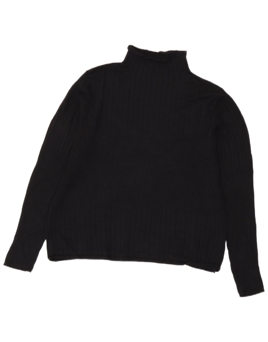 Maglione maglione a collo alto da donna Marks & Spencer UK 18 XL viscosa nera