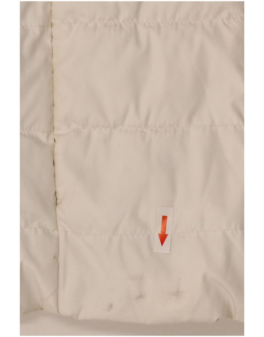 Giacca imbottita con cappuccio da donna Superdry UK 14 grande poliestere bianco