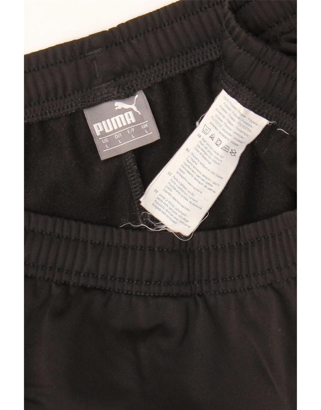 Pantaloni da tuta da uomo Puma Large neri in poliestere