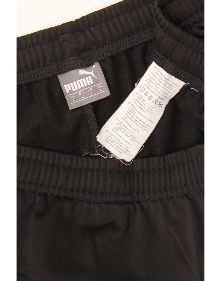Pantaloni da tuta da uomo Puma Large neri in poliestere