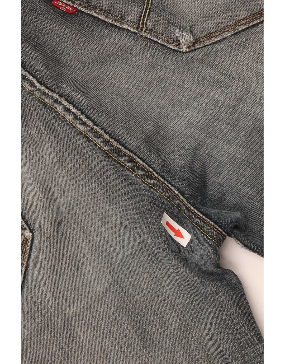Pantaloncini di jeans slim Levi's 519 da uomo W38 XL in cotone grigio