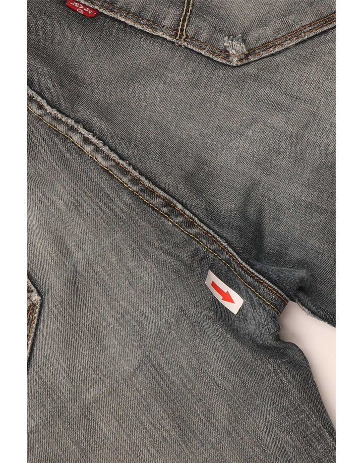 Pantaloncini di jeans slim Levi's 519 da uomo W38 XL in cotone grigio