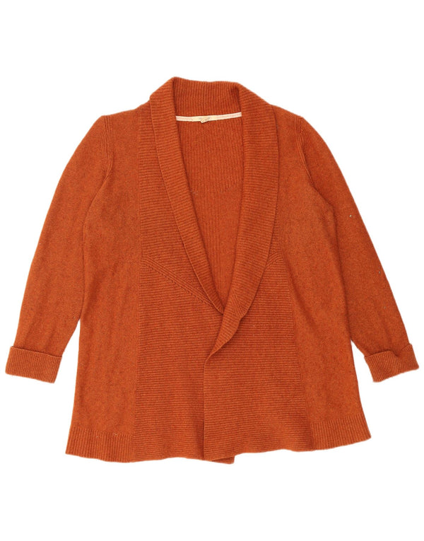 Maglione cardigan aperto da donna White Stuff UK 14 Grande nylon marrone