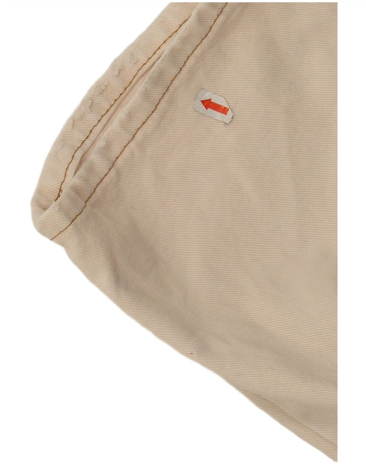 VINTAGE Mens Straight Jeans IT 48 Medium W30 L34 Beige Cotton