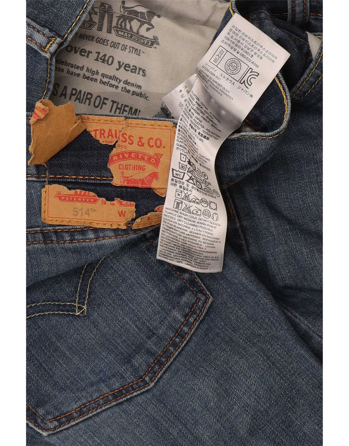 Levi's Uomo 514 Jeans dritti W34 L32 Cotone Blu