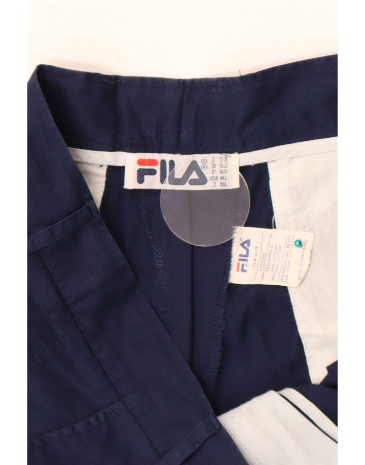 Pantaloncini chino da donna Fila W34 grandi in cotone blu navy