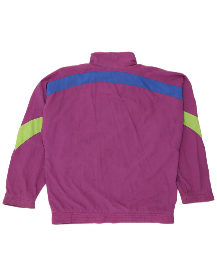 Giacca da tuta da uomo Adidas UK 40/42 Colorblock viola medio