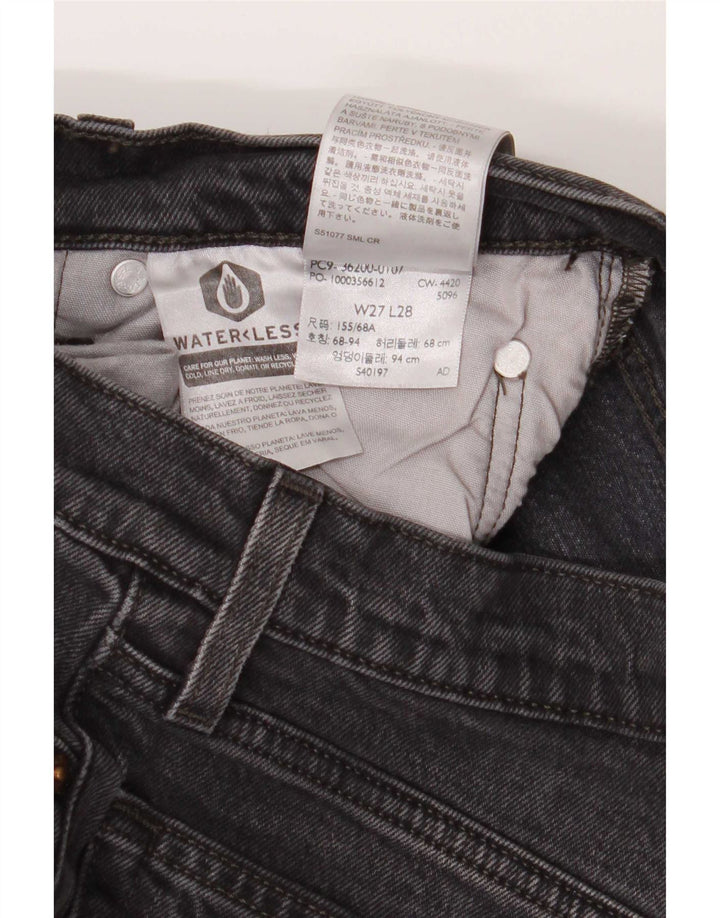 Jeans dritti Levi's 501 da donna W27 L28 cotone grigio