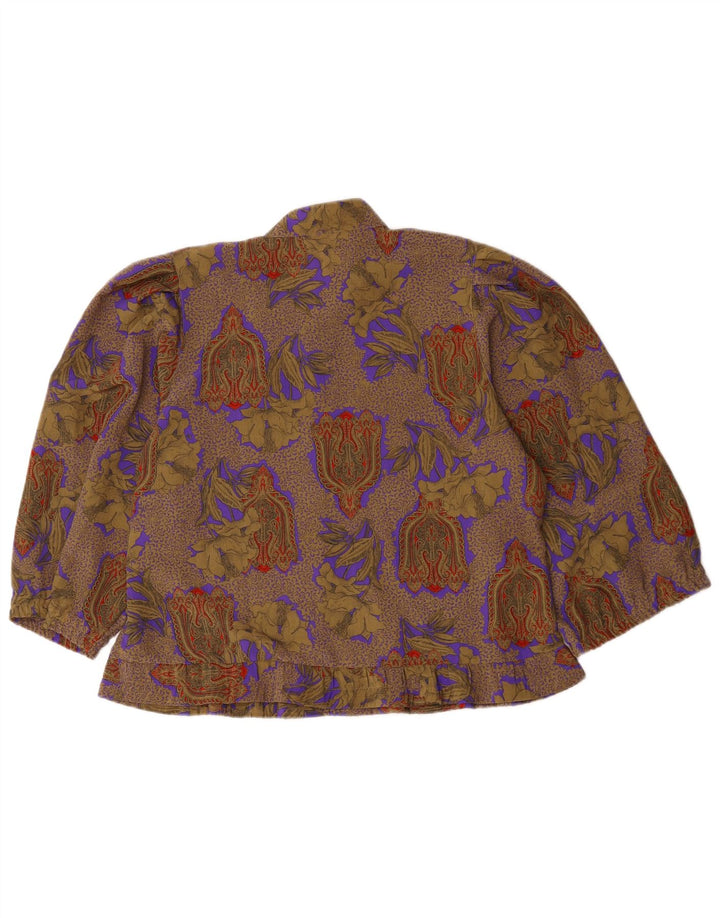 Camicetta da donna con maniche a 3/4 Sommermann EU 40 Paisley marrone medio
