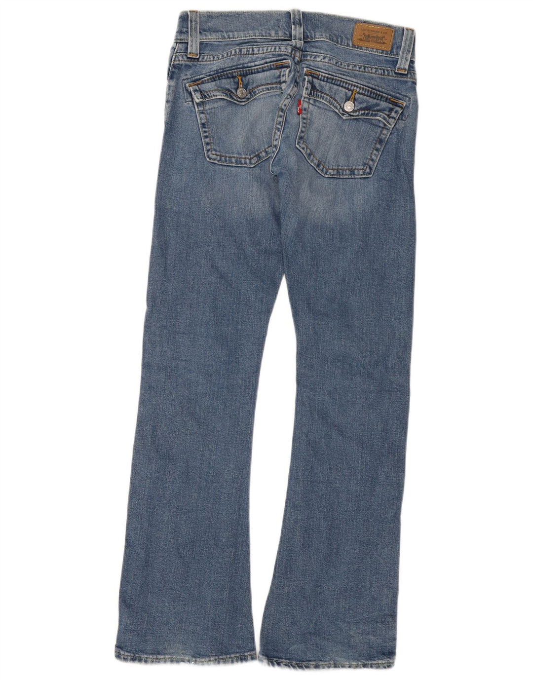 Levi's Donna 504 Jeans Slouch Svasati US 5 Medio W28 L32 Cotone Blu