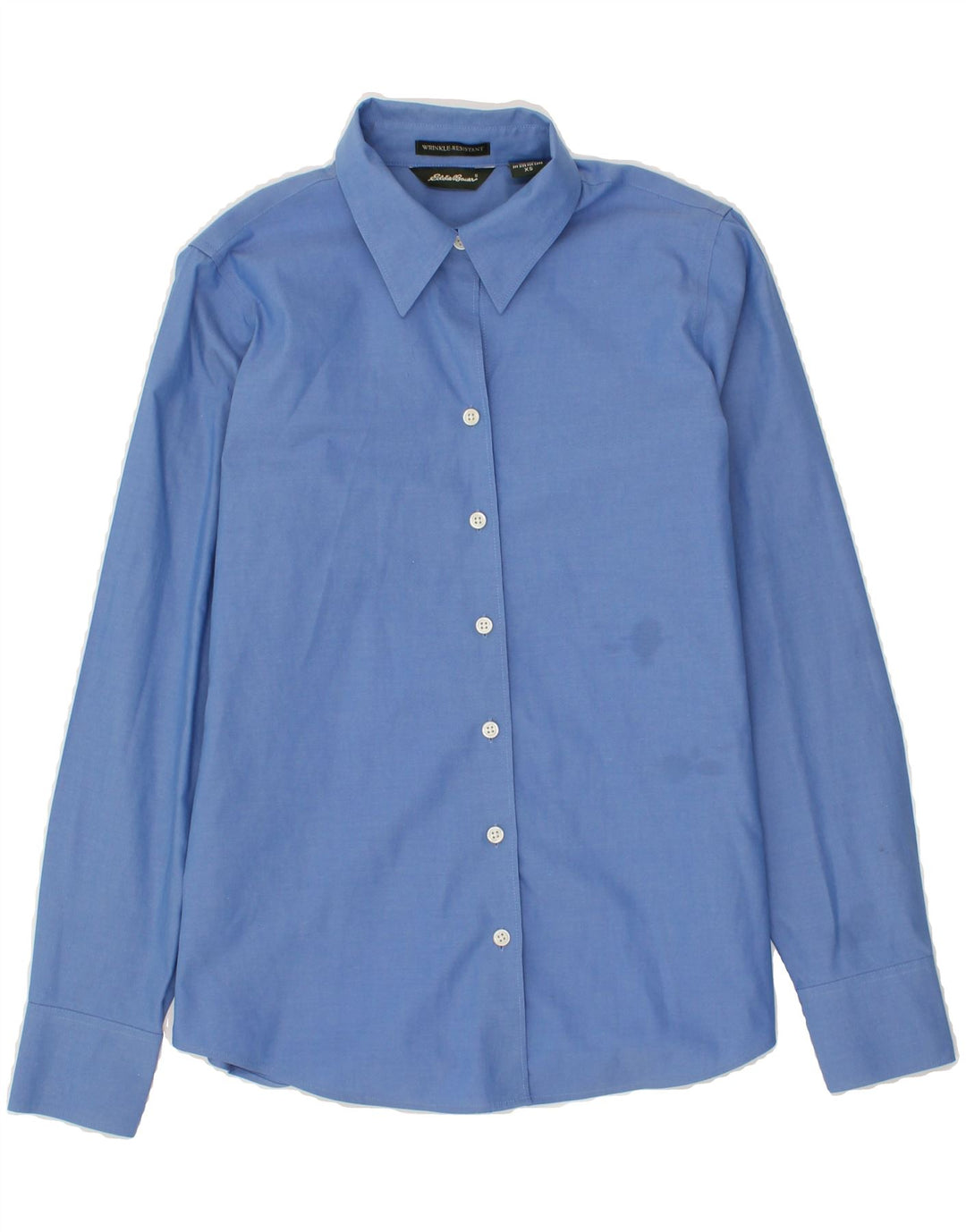 EDDIE BAUER Womens Shirt UK 6 XS Blue Cotton Vintage Eddie Bauer and Second-Hand Eddie Bauer from Messina Hembry 
