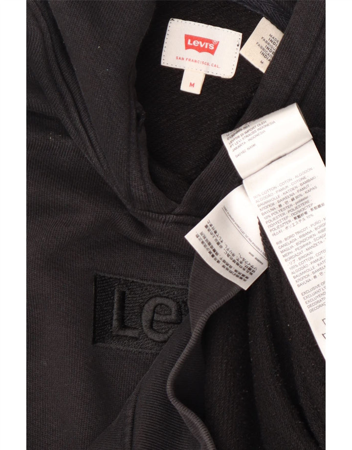 Maglione con cappuccio grafico da uomo Levi's in cotone nero medio
