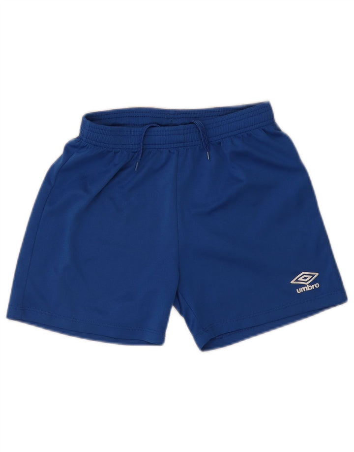 Pantaloncini sportivi da bambino UMBRO 8-9 anni piccoli in poliestere blu