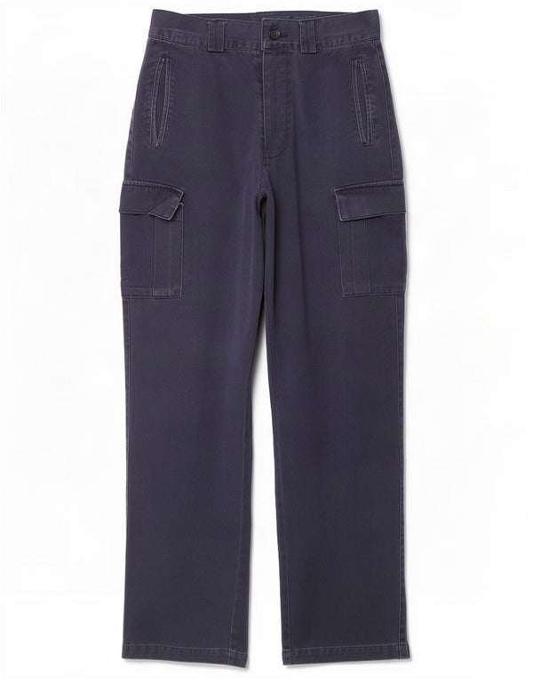 Pantaloni cargo dritti da uomo Rifle W31 L32 in cotone blu navy
