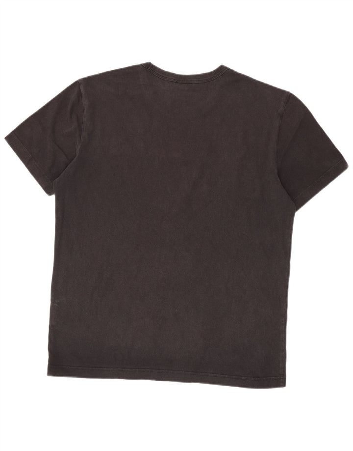 T-shirt grafica da uomo Champion Top in cotone nero medio