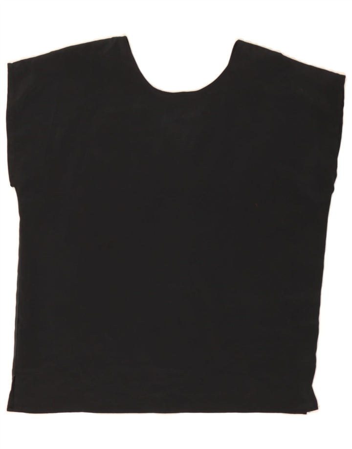 VINTAGE Womens Blouse Top UK 16 Large Black Vintage Vintage and Second-Hand Vintage from Messina Hembry 