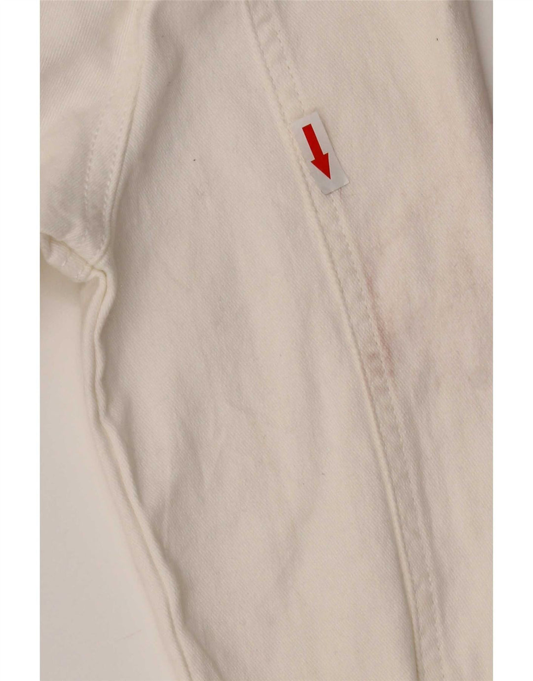Giacca di jeans Lee Riders da donna UK 10 piccola in cotone bianco