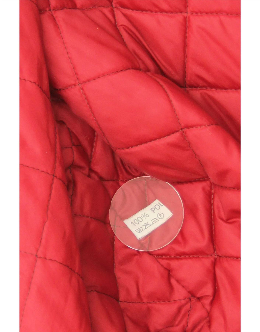 Giacca college grafica da uomo vintage UK 38 poliammide rosso medio