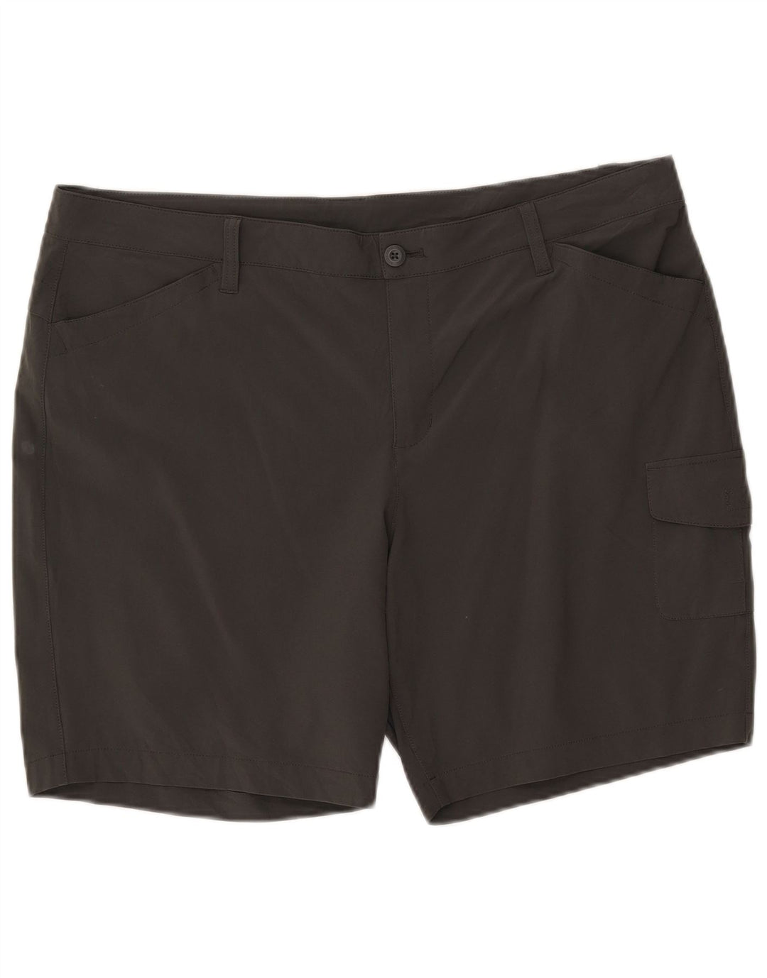 Pantaloncini cargo da donna Eddie Bauer US 18 2XL W40 poliestere grigio