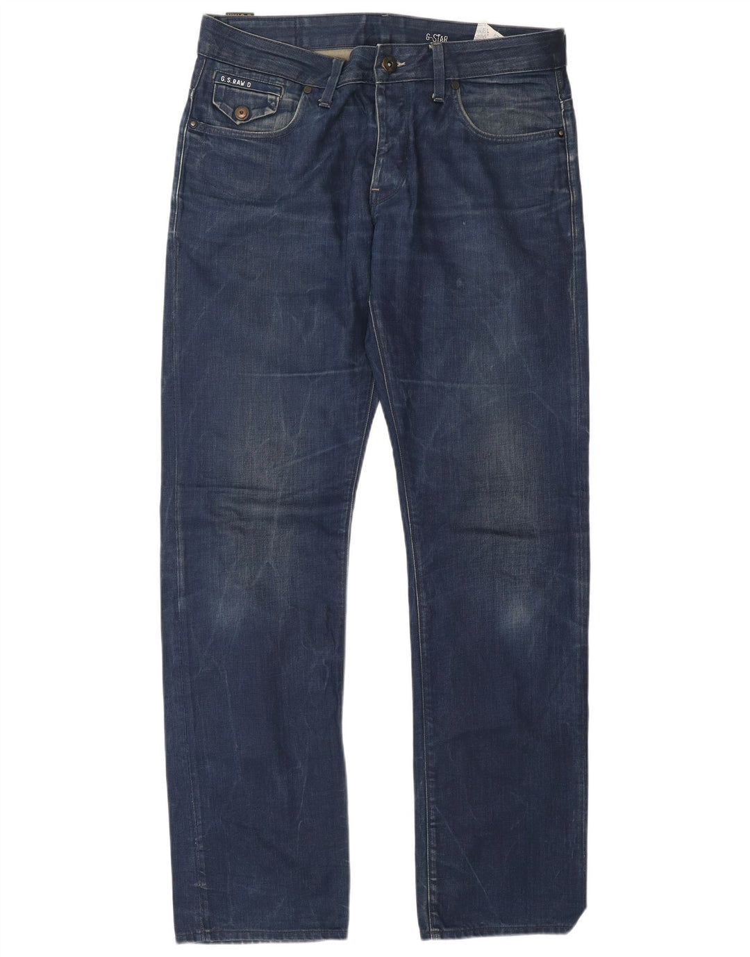Jeans dritti da uomo G-STAR W33 L34 cotone blu