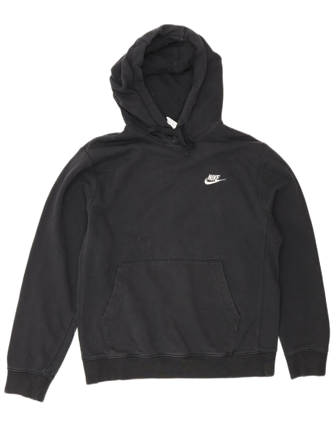 Felpa con cappuccio da uomo Nike Small in cotone nero
