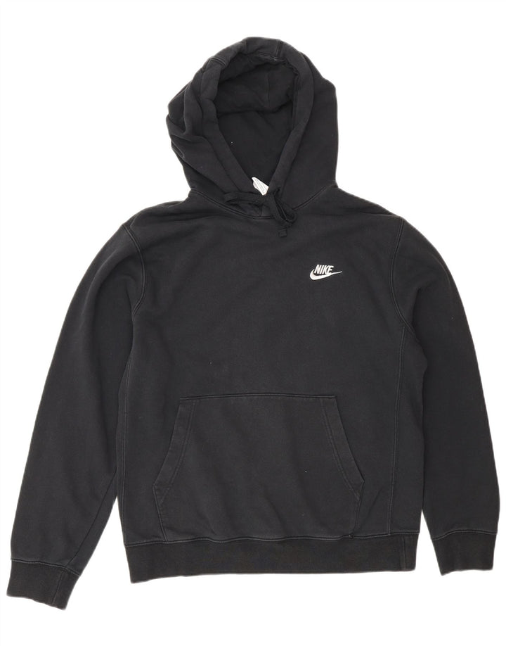 Felpa con cappuccio da uomo Nike Small in cotone nero